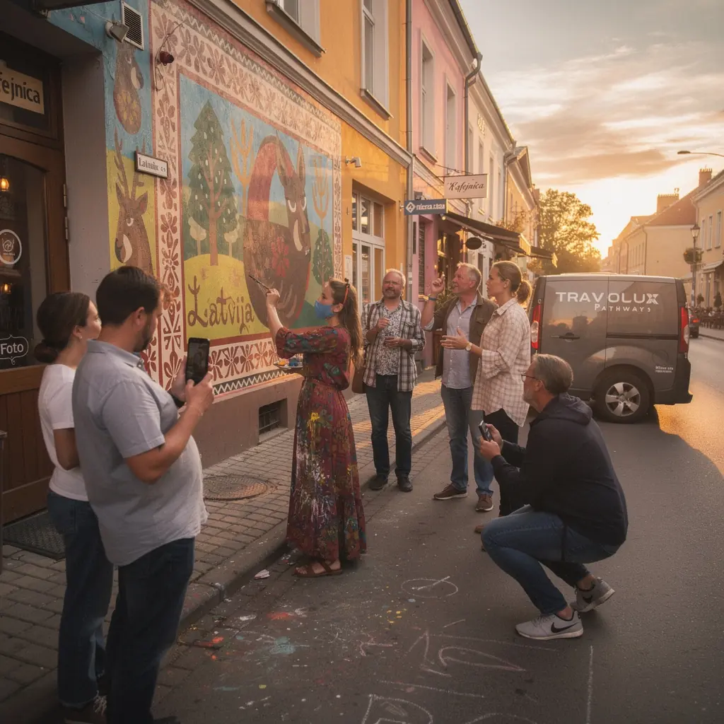 An aerial view of the majestic Turaida Castle surrounded by vibrant autumn foliage, depicting rich historical significance.